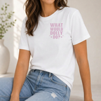 Womens What Would Dolly Do Cropped Tee Shirt