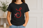 Girls Initial-with-Bow Tee