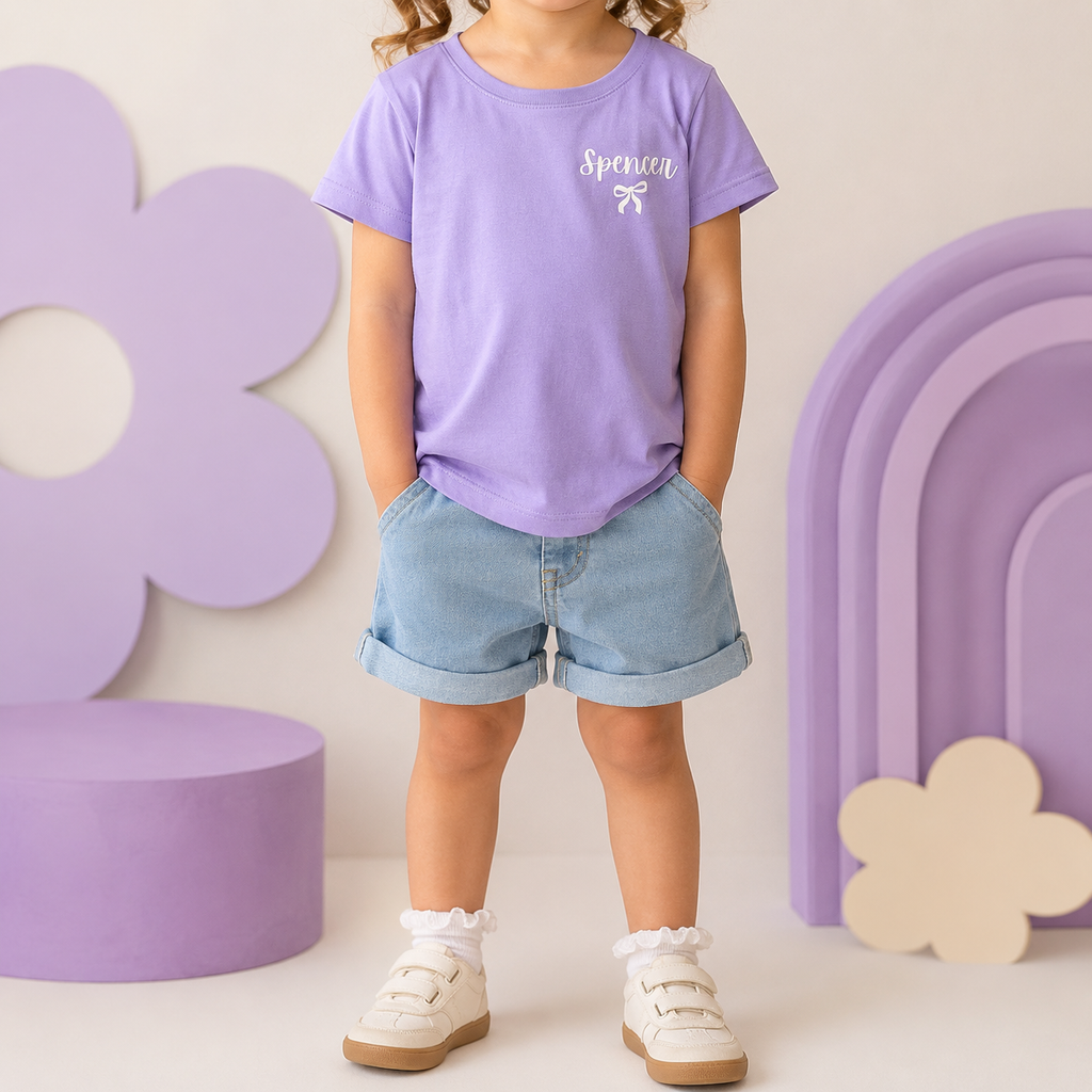 Kids Name-with-emblem Tee