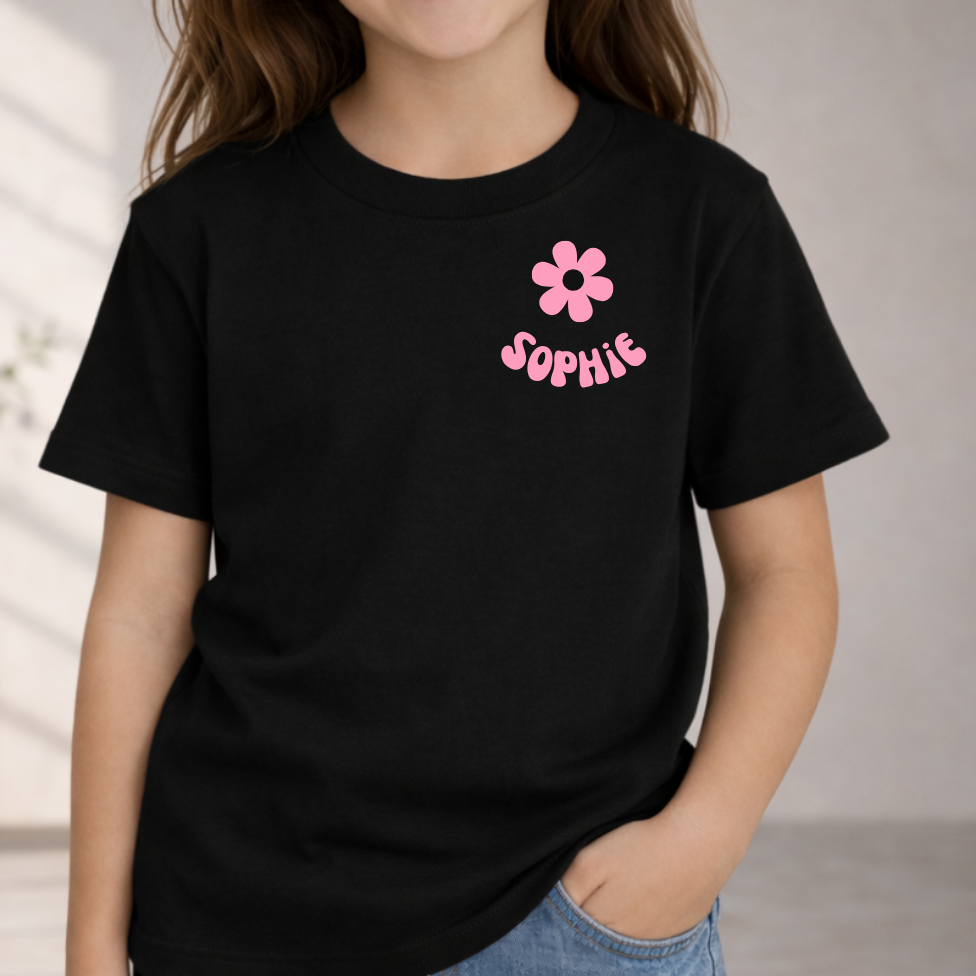 Girls Name With Daisy Tee
