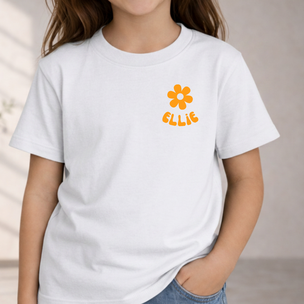 Girls Name With Daisy Tee
