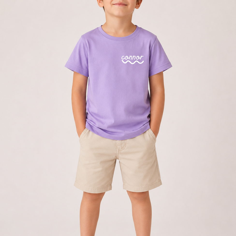 Kids Name-with-emblem Tee