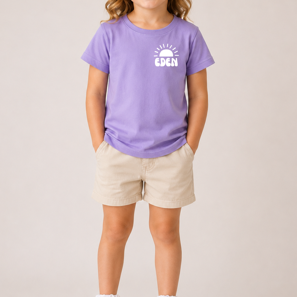 Kids Name-with-emblem Tee