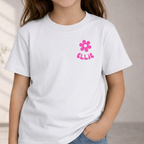 Girls Name With Daisy Tee