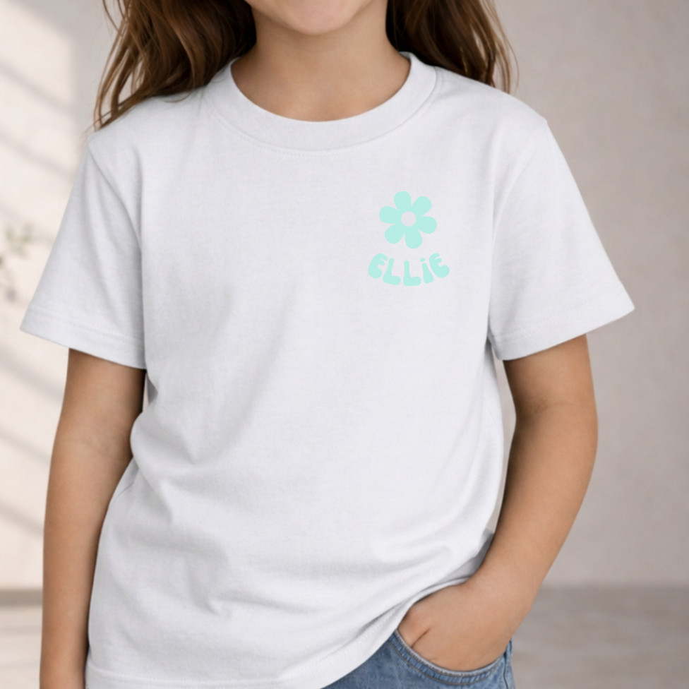 Girls Name With Daisy Tee