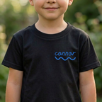 Kids Name-with-emblem Tee