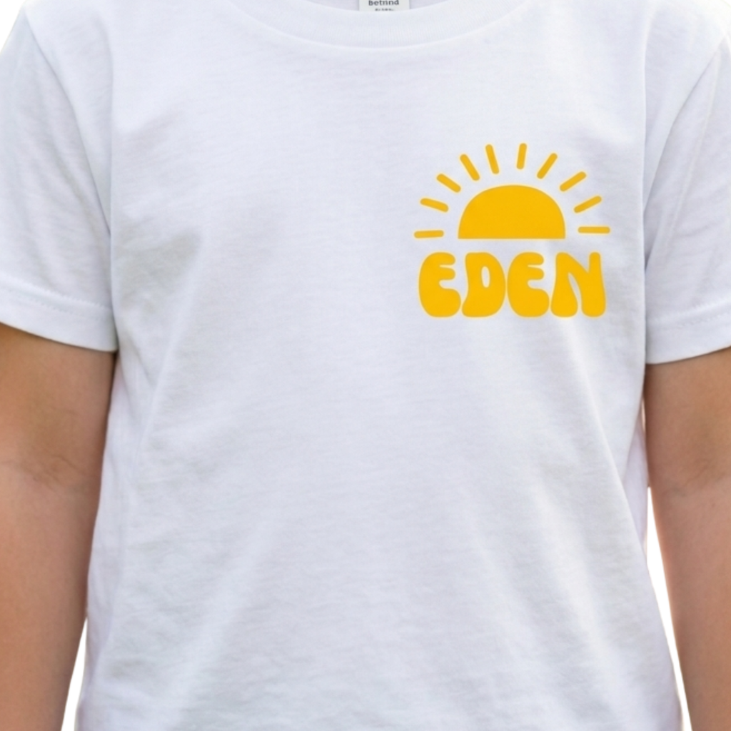 Kids Name-with-emblem Tee